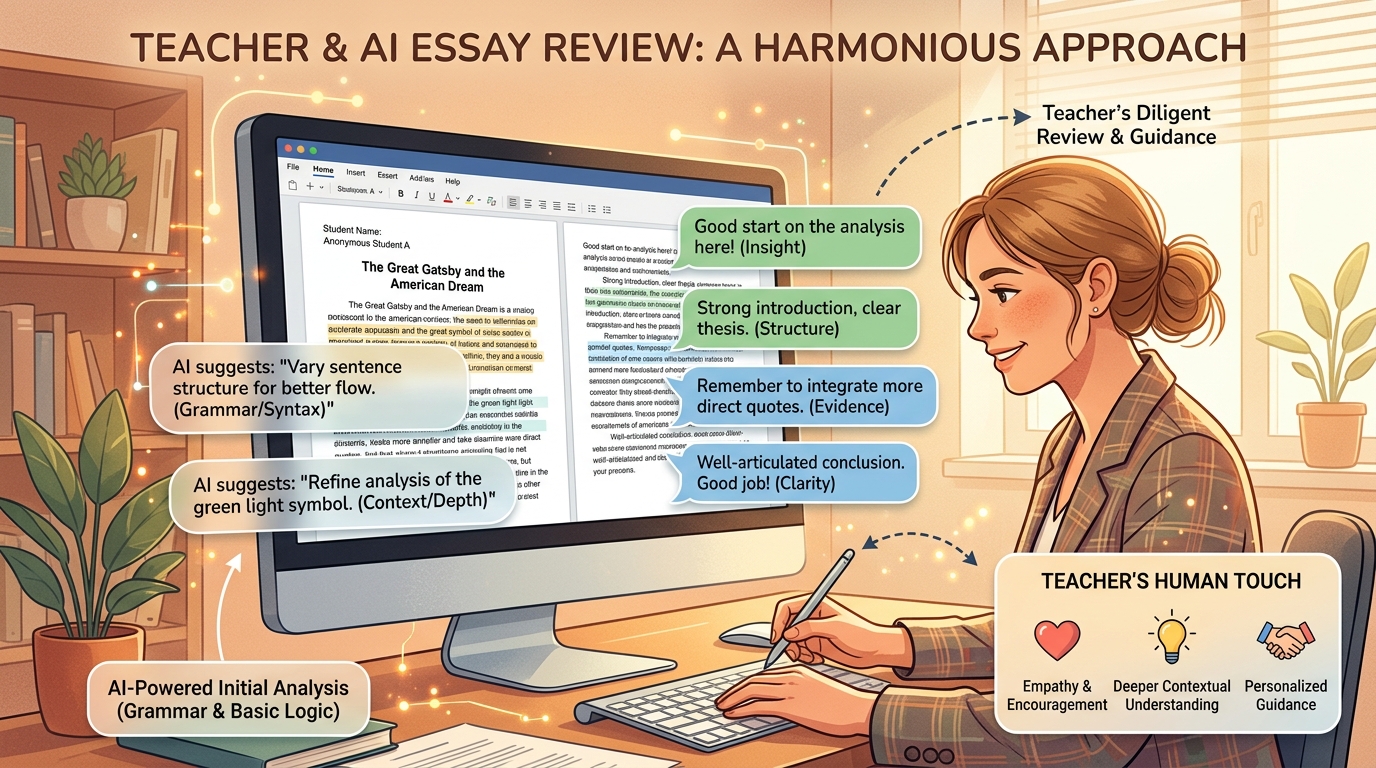 Revisión diligente de tareas y feedback con IA