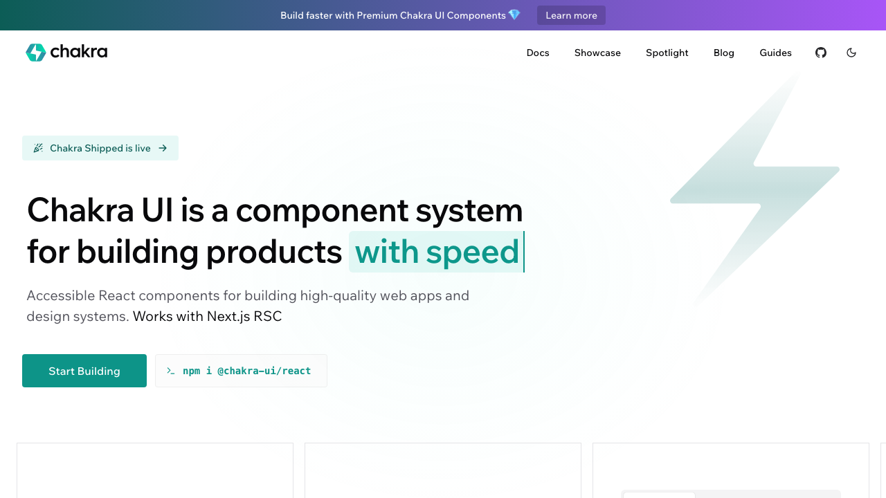 Sitio web de Chakra UI