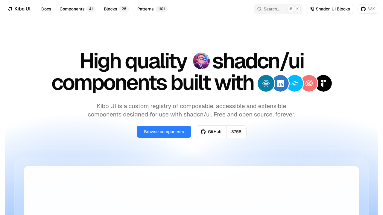 Sitio web de Kibo UI