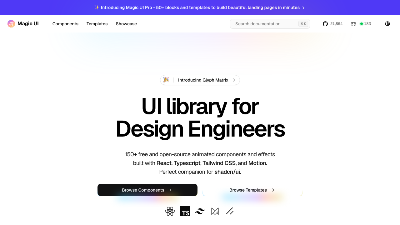 Sitio web de Magic UI