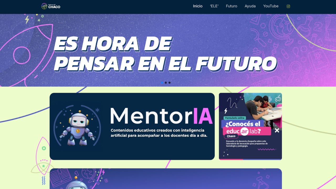 Futuro Chaco — Portal Educativo Gubernamental y Frontend de MentorIA